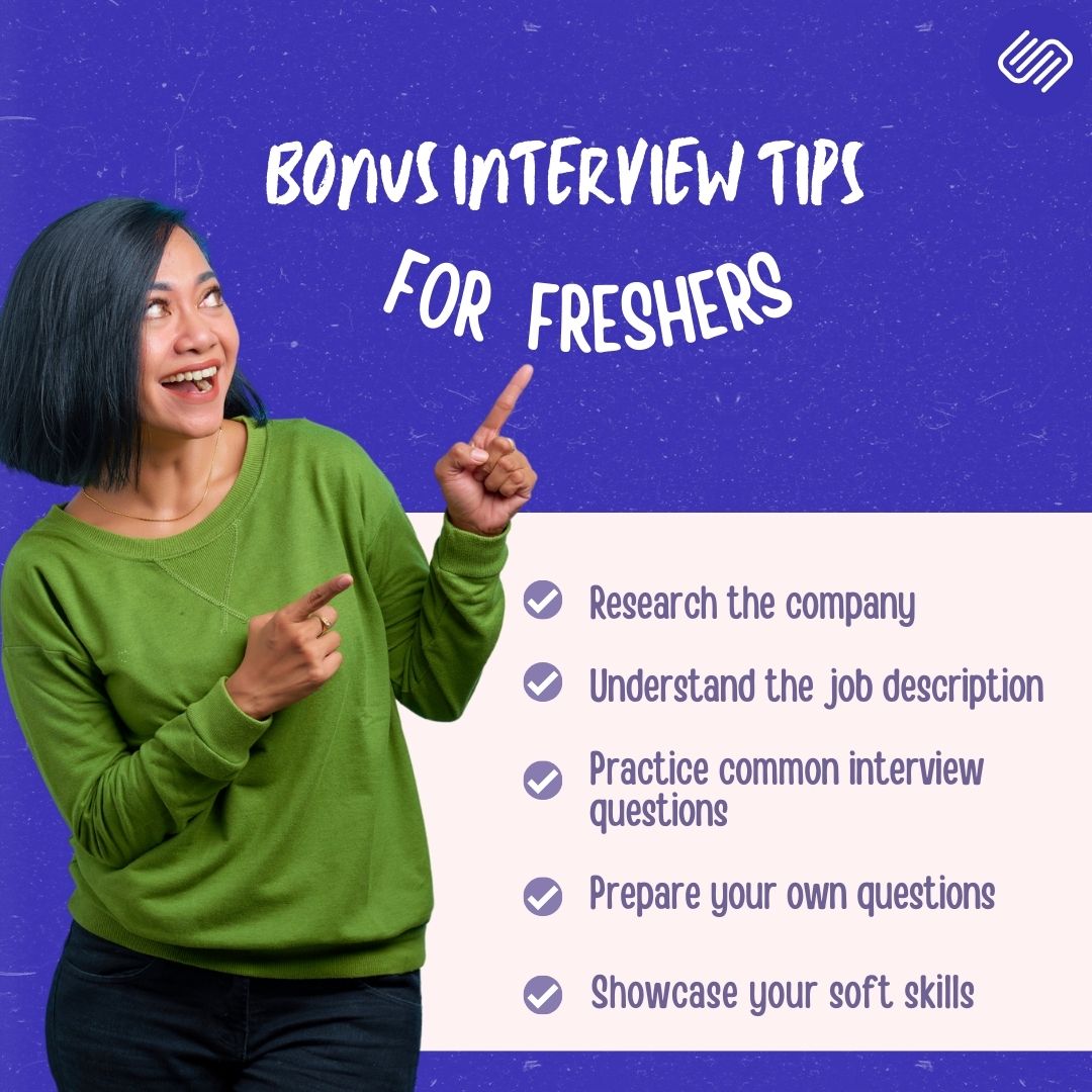 bonus interview tips for freshers